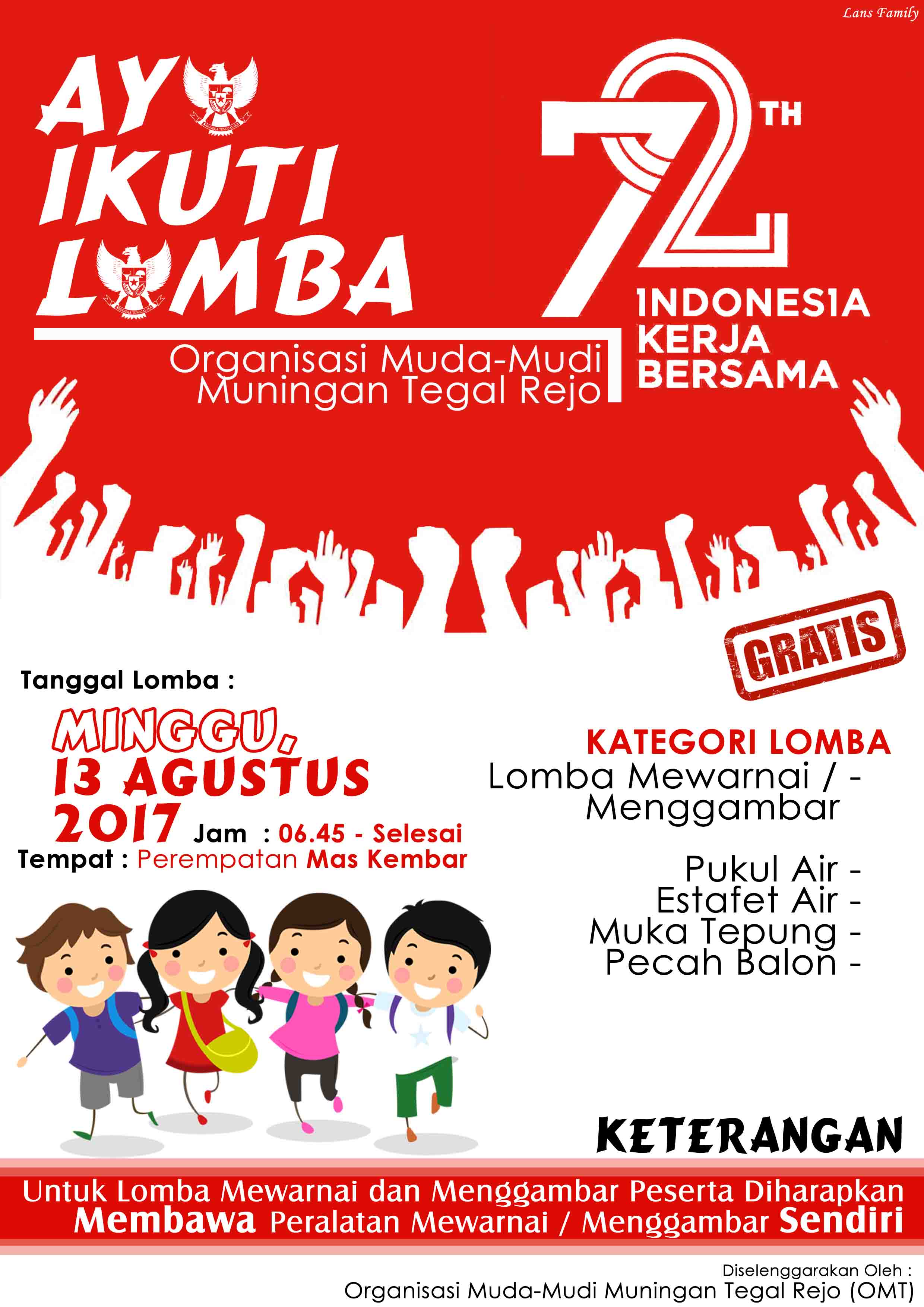 Download Contoh Poster Lomba 17 Agustus 2019