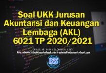 Soal UKK Jurusan Akuntansi dan Keuangan Lembaga (AKL) 6021 TP 2020/2021