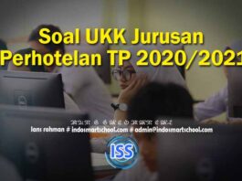 Soal UKK Jurusan Perhotelan TP 2020/2021