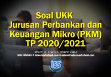 Soal UKK Jurusan Perbankan dan Keuangan Mikro (PKM) TP 2020/2021
